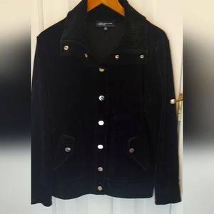 John's New York black button-up jacket